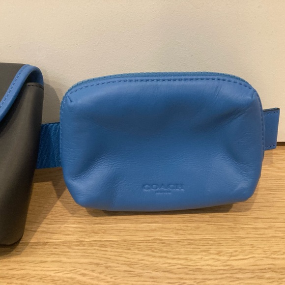 Coach Rider Double Belt Bag Blue NWT - Picture 3 of 12